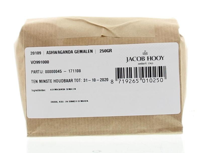Jacob Hooy Jacob Hooy Ashwagandha-Wurzel gemahlen (250 gr)
