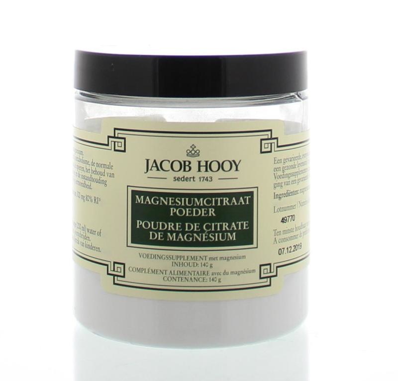 Jacob Hooy Magnesiumcitrat-Pulver (140 gr)