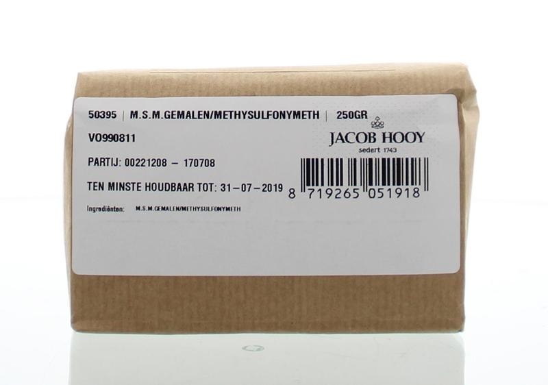 Jacob Hooy Msm gemahlenes Methylsulfonylmethan (250 gr)