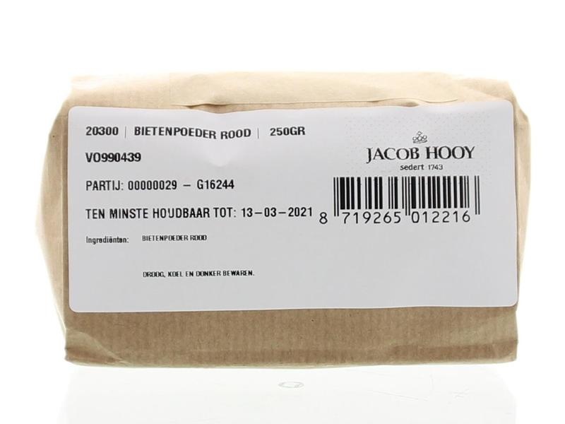 Jacob Hooy Jacob Hooy Rote-Bete-Pulver (250 gr)