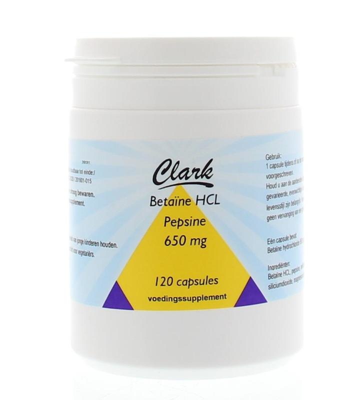 Clark Betain HCL 650 (120 Caps)