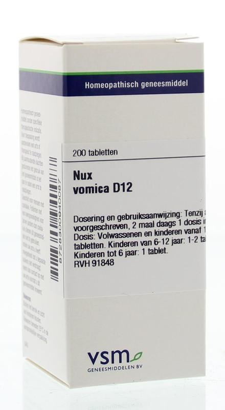 VSM VSM Nux vomica D12 (200 Tab)