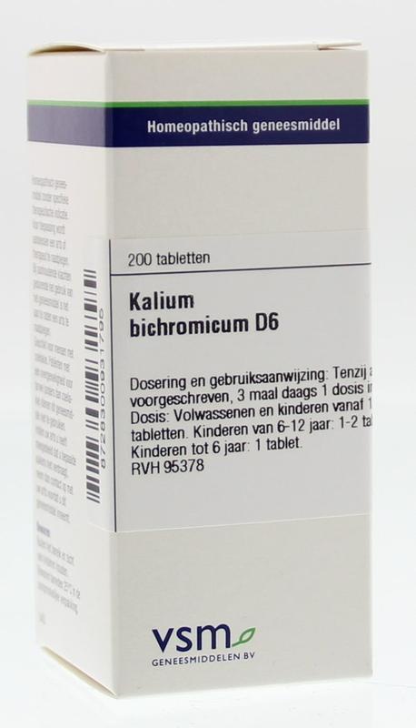 VSM VSM Kalium bichromicum D6 (200 Tabletten)
