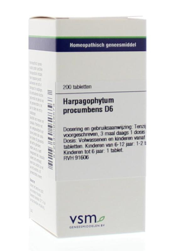 VSM VSM Harpagophytum procumbens D6 (200 Tab)