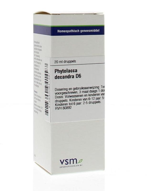 VSM VSM Phytolacca decandra D6 (20 ml)