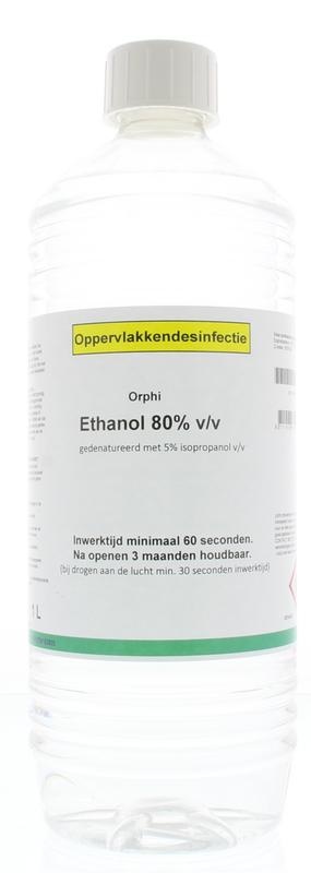 Orphi Alkohol 80 % Ethanol mit 5 % IPA (1 Liter)