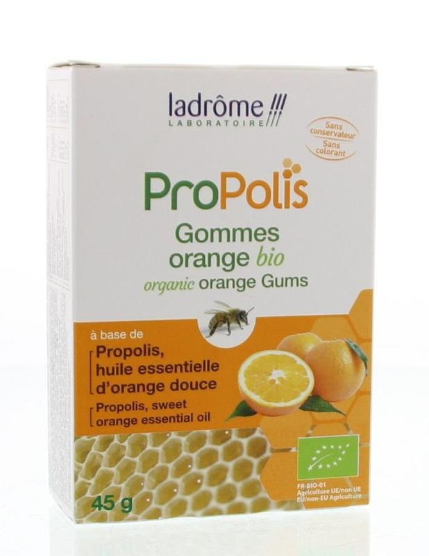 Ladrome Ladrome Propolisgummis orange bio (45 gr)
