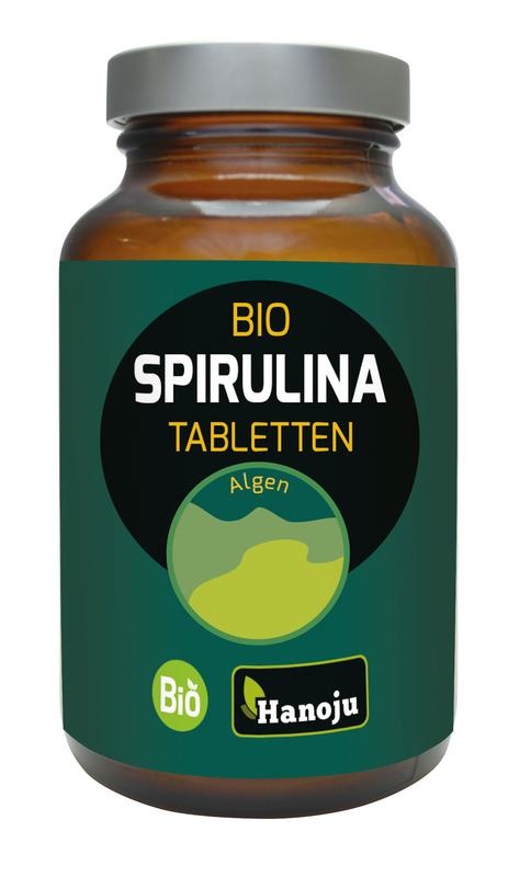 Hanoju Spirulina 400 mg Glasfläschchen Bio (800 Tab)