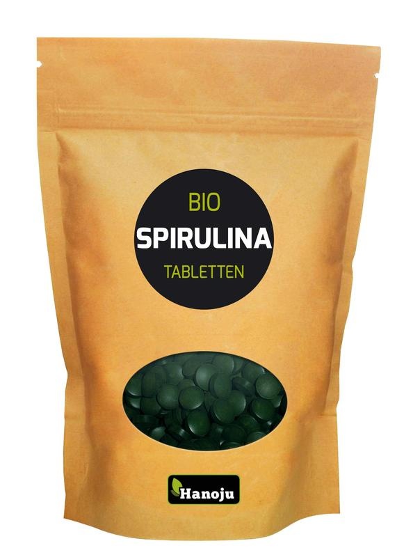 Hanoju Spirulina 400 mg Papiertüte Bio (625 Tab)
