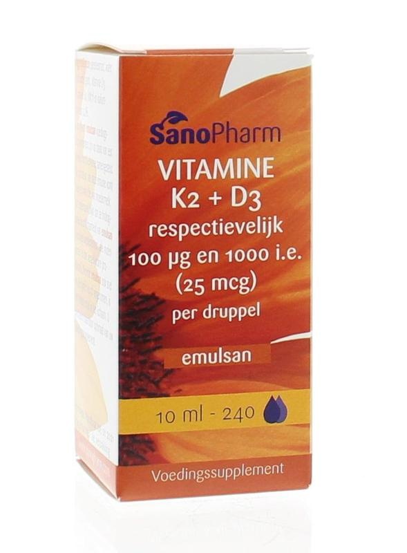 Sanopharm Vitamin K2 D3 Emulsan (10 Ml)