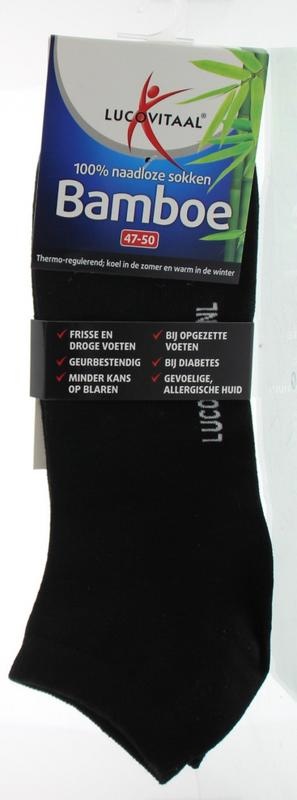 Lucovitaal Lucovitaal Bambussöckchen schwarz 47-50 (1 Paar)