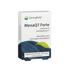 Springfield MenaQ7 Forte Vitamin K2 180 mcg (60 vegetarische Kapseln)