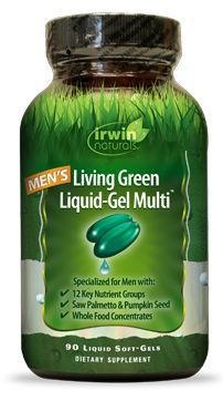 Irwin Naturals Living Green Flüssiggel Multi für Männer (120 Softgels)