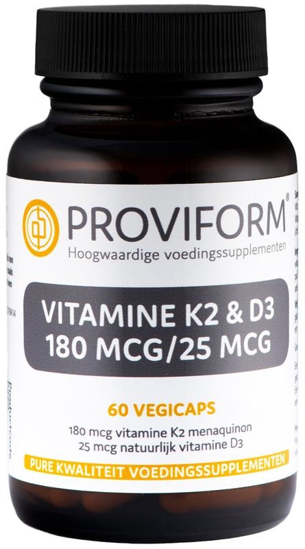 Proviform Proviform Vitamin K2 180 mcg & D3 25 mcg (60 vegetarische Kapseln)