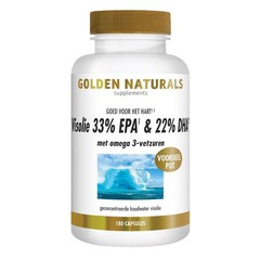 Golden Naturals Fischöl 33% EPA 22% DHA - Fettsäurezubereitung 180 Sofgels