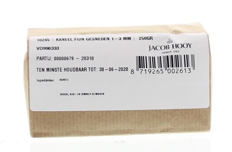 Jacob Hooy Jacob Hooy Zimt fein gehackt (250 gr)