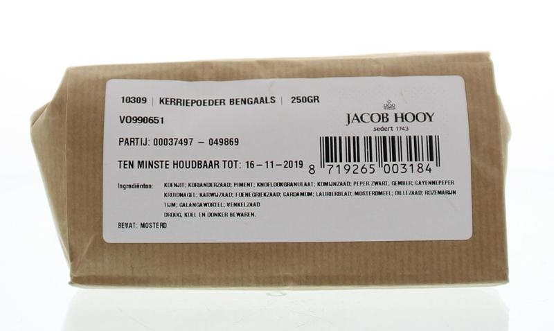 Jacob Hooy Currypulver Bengal (250 gr)