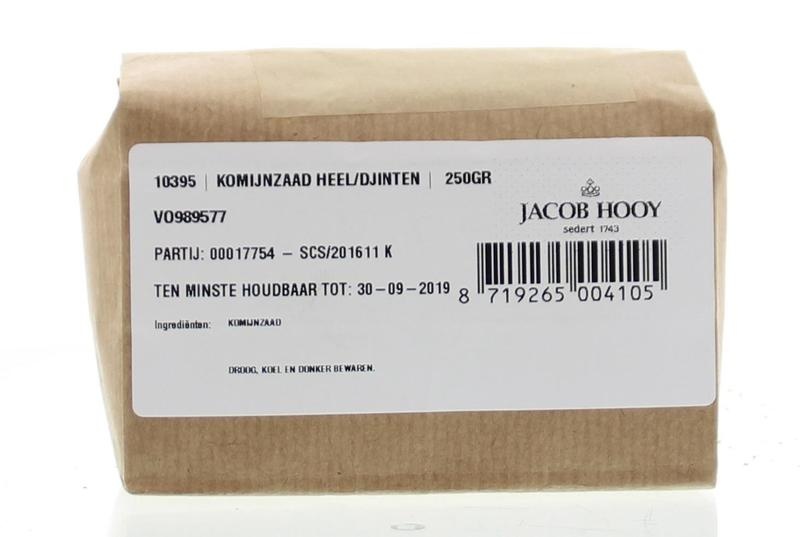 Jacob Hooy Jacob Hooy Kümmelsamen ganz / Jinten (250 gr)