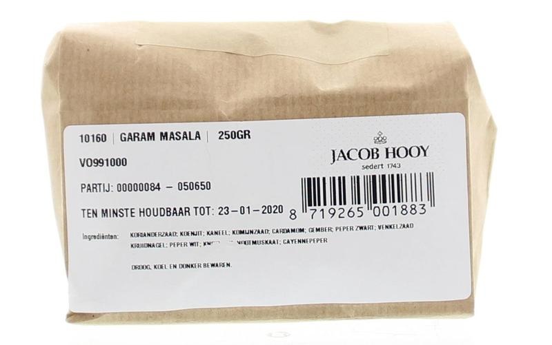 Jacob Hooy Jacob Hooy Garam Masala (250 gr)