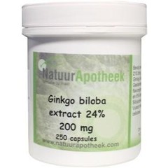 Natuurapotheek Ginkgo Biloba 24 % 200 mg (250 Kapseln)