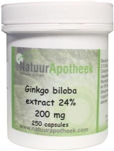 Natuurapotheek Ginkgo Biloba 24 % 200 mg (250 Caps)
