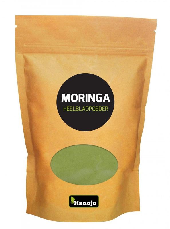 Hanoju Hanoju Moringa oleifera Pulver aus ganzen Blättern (500 gr)