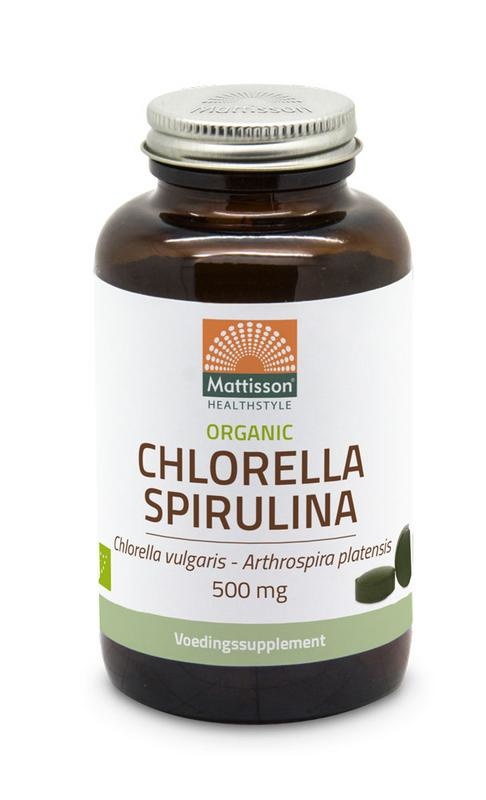 Mattisson Mattisson Bio Chlorella Spirulina 500 mg Bio (240 Tabletten)