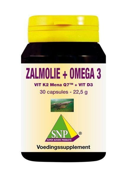 SNP Lachsöl & Vit. K2 mena Q7 & Vit. D3 & Vit. E (30 Caps)