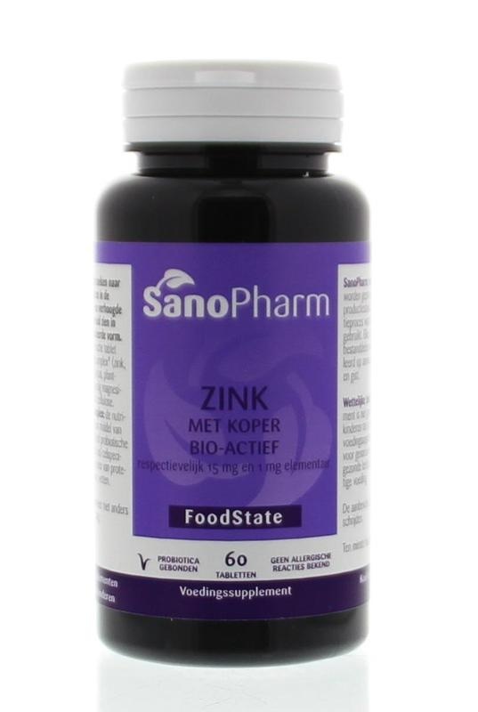 Sanopharm Zink 15 mg & Kupfer 1 mg (60 Tab)
