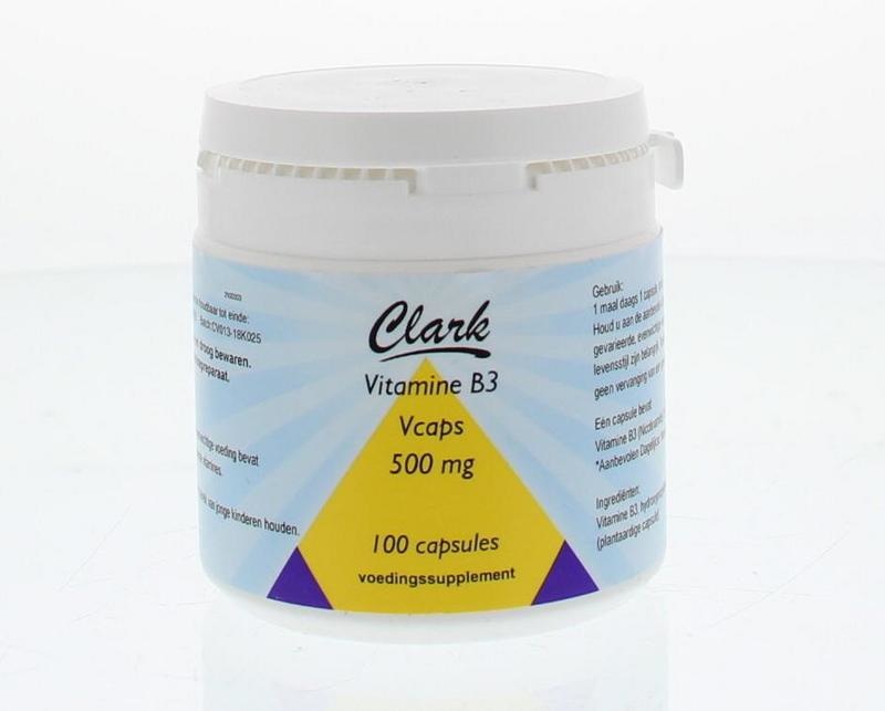 Clark Clark Vitamin B3 Nicotinamid 500 mg (100 Kapseln)