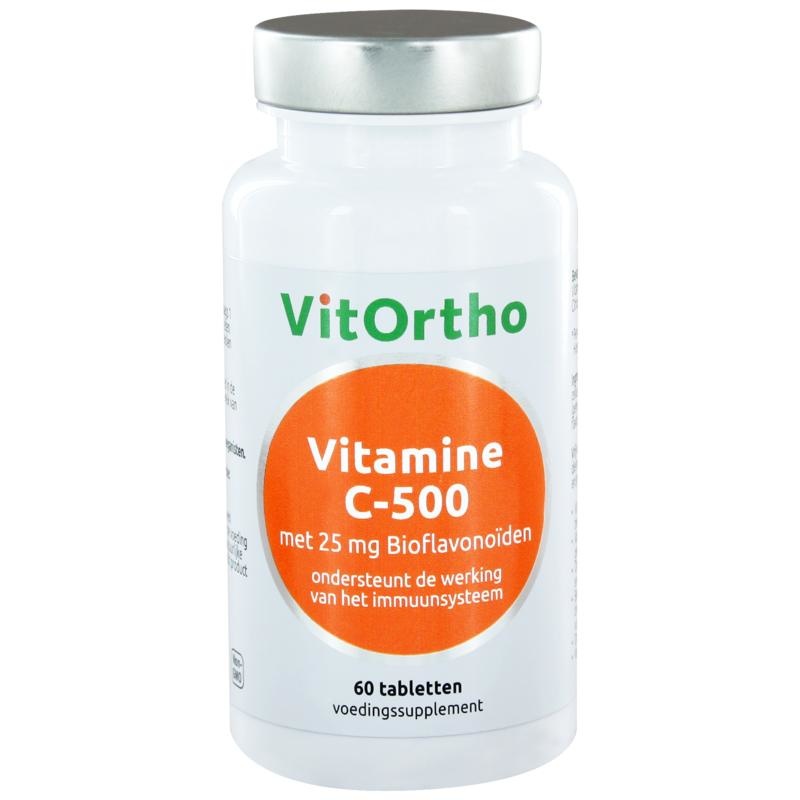 Vitortho VitOrtho Vitamin C-500 mit 25 mg Bioflavonoiden 60 Tab