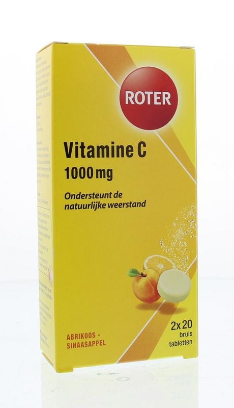 Roter Roter Vitamin C 1000 mg Duo Orange & Aprikose (40 Brausetabletten)