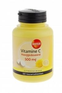 Roter Vitamin C 500 mg Zitrone (50 Kautab)
