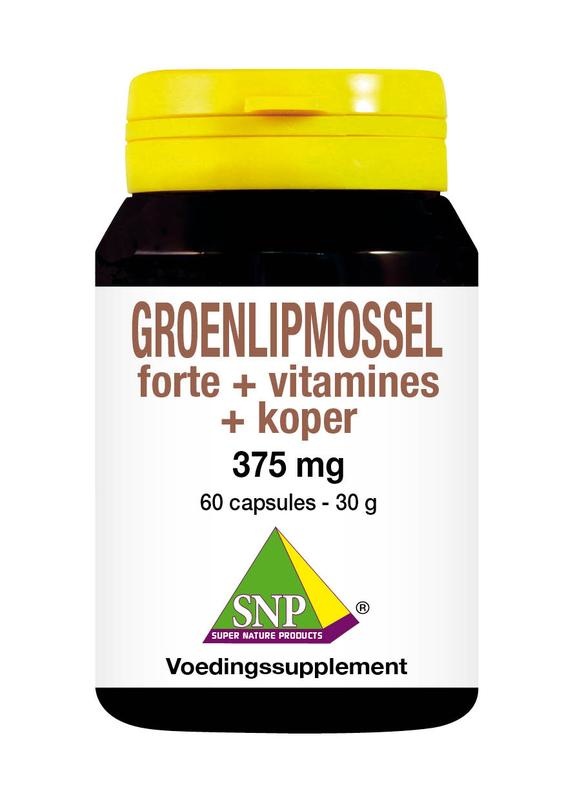 SNP SNP Grünlippmuschel forte + Vitamine + Kupfer (60 Kapseln)