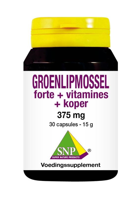 SNP SNP Grünlippmuschel forte + Vitamine + Kupfer (30 Kapseln)