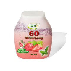 Stevija Stevia Limonadensirup Go Erdbeere (40 ml)