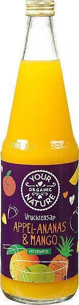 Your Organic Nat Fruchtsaft Apfel Ananas Mango Bio (700 Ml)