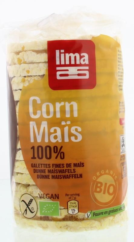 Lima Lima Maiswaffeln dünn rund bio (120 gr)