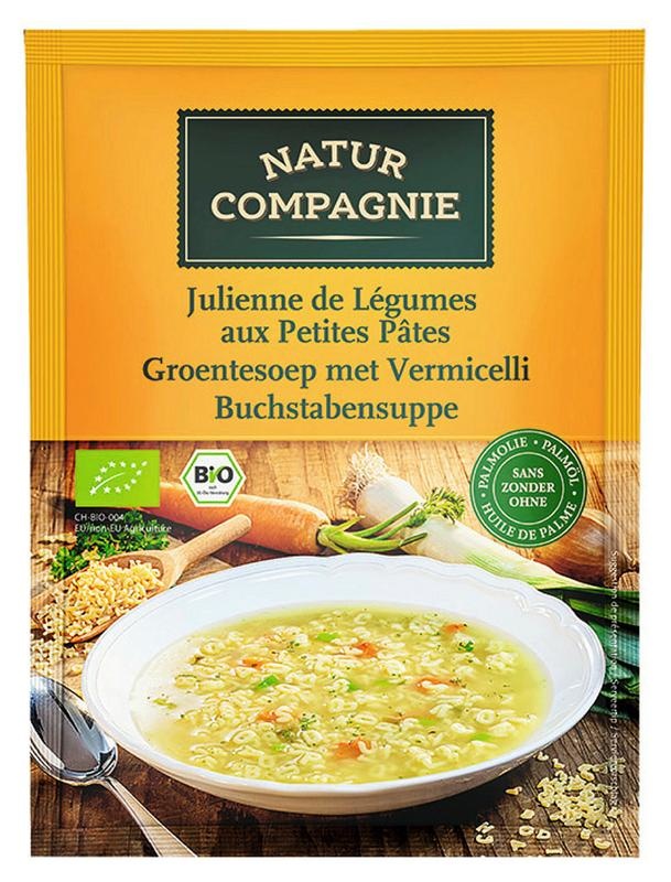Natur Compagnie Natur Compagnie Gemüsesuppe mit Fadennudeln bio (50 gr)