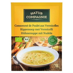 Natur Compagnie Hühnersuppe mit Fadennudeln Bio (40 gr)