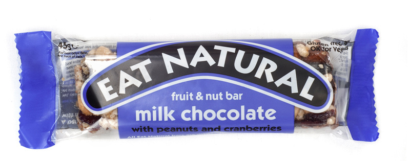 Eat Natural Eat Natural Erdnuss-Cranberry-Cashew-Macadamia-Schokolade (45 gr)