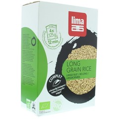 Lima Reis Langkochbeutel 4 x 125 Gramm Bio (500 gr)