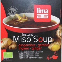 Lima Instant-Misosuppe Ingwer 4 x 15 Gramm Bio (60 gr)