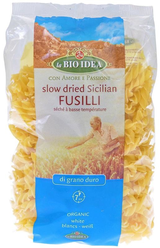 Bioidea Fusilli weiß (Spirelli) bio (500 gr)