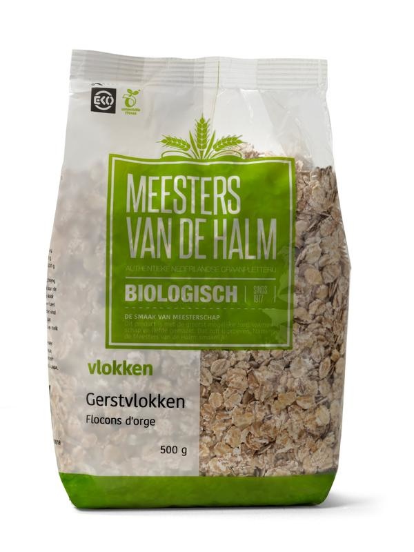 De Halm Gerstenflocken Bio (500 gr)