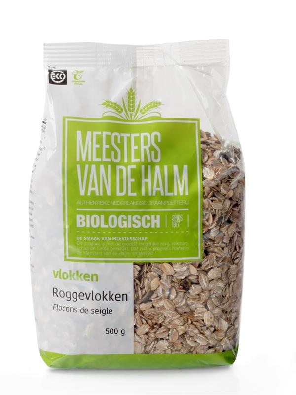 De Halm Roggenflocken Bio (500 gr)