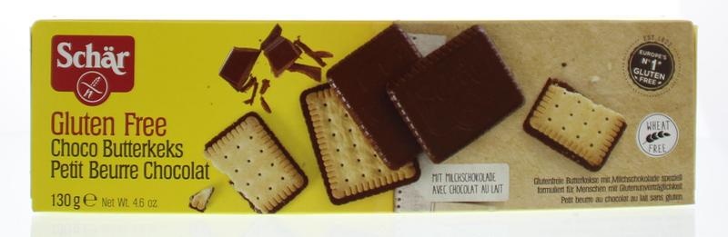 Dr Schar Dr Schar Butterkeks (Keks) Schokolade (130 gr)