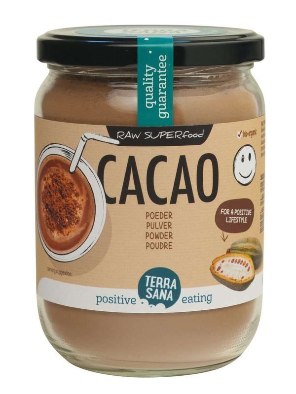 Terrasana Rohes Kakao-Antioxidans-Pulver im Glas Bio (160 gr)