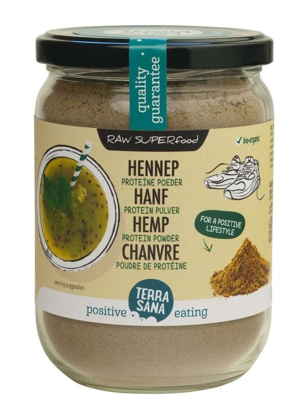 Terrasana Rohes Hanfproteinpulver im Glas Bio (200 gr)