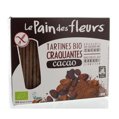 Pain Des Fleurs Knusprige Bio-Cracker mit Bio-Kakao (160 gr)